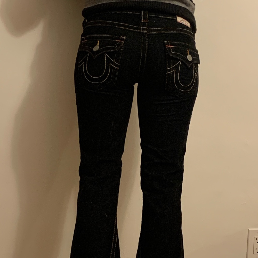 Corduroy black True religion bellbottoms